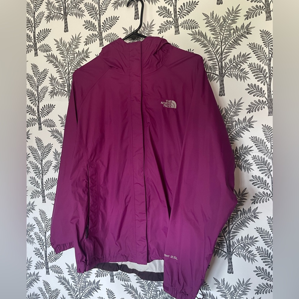 Purple North Face Rain Jacket 2.5 Hyvent